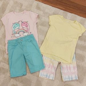 2 girls bermuda shorts sets
